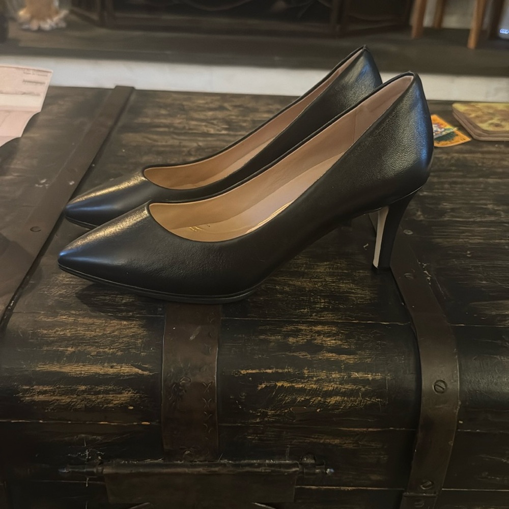 Cole Haan Black work heels pumps 8.5